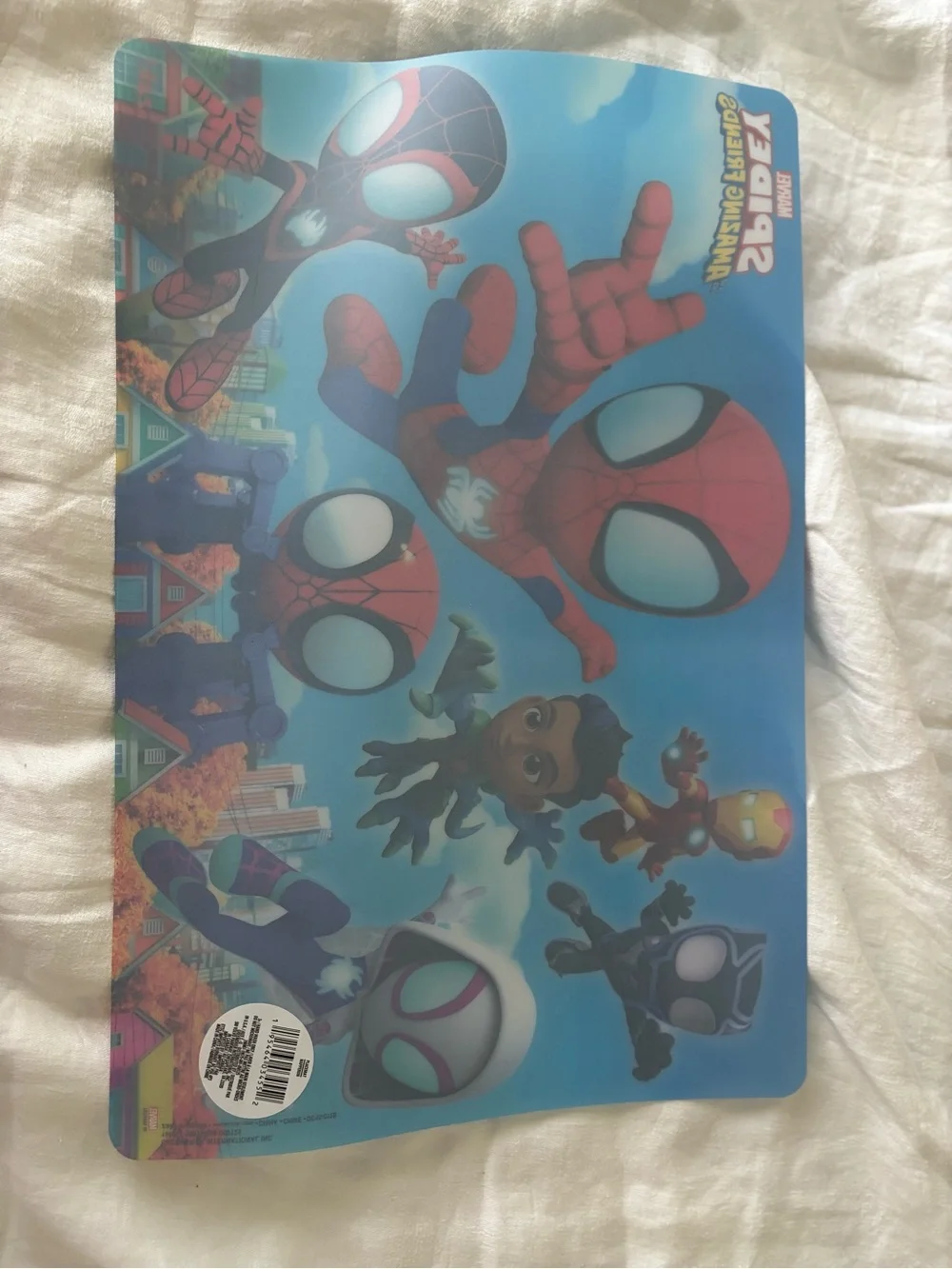 Marvel Spider-Man Spidey and His Amazing Friends Bright Blue Kids Placemat